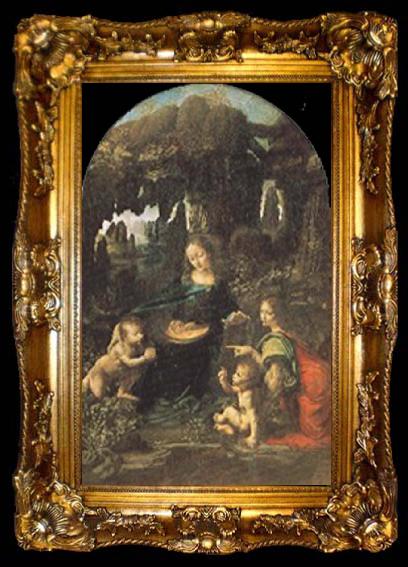 framed  Leonardo  Da Vinci Madonna of the Rocks, ta009-2